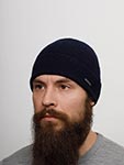 Шапка STETSON арт. 8599396 BEANIE MERINO WOOL (темно-синий)